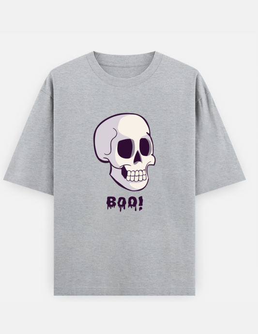 BooSkull Oversized Cotton T-Shirt