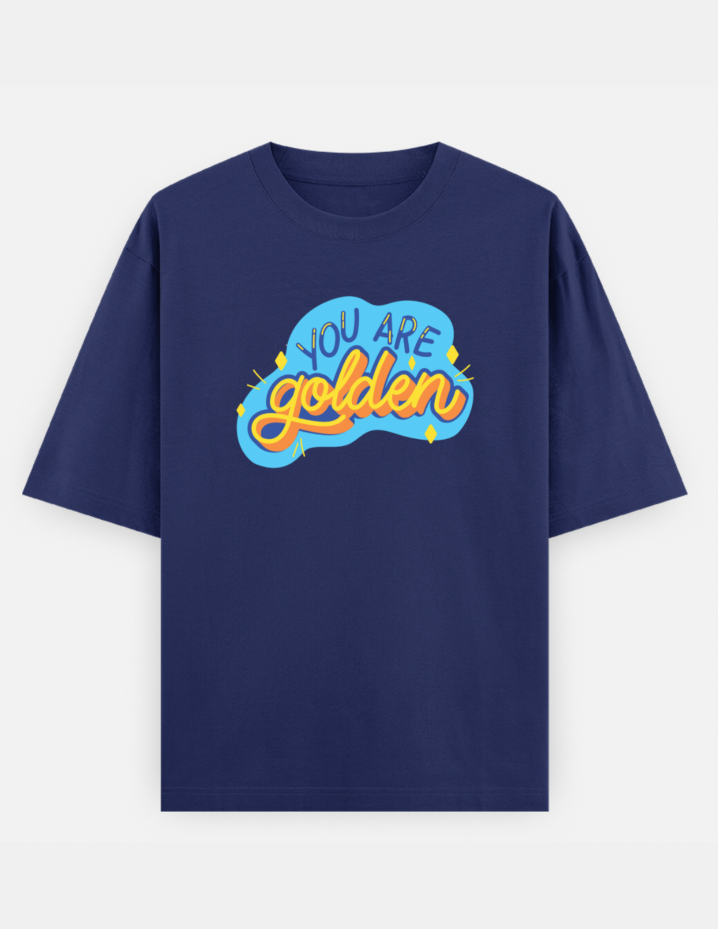 Golden Oversized Cotton T-Shirt