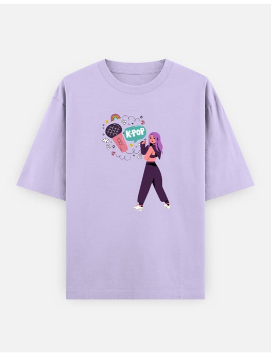 Kpop Oversized Cotton T-Shirt