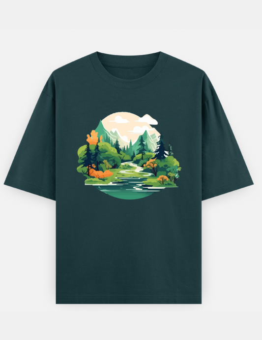 Nature Oversized Cotton T-Shirt