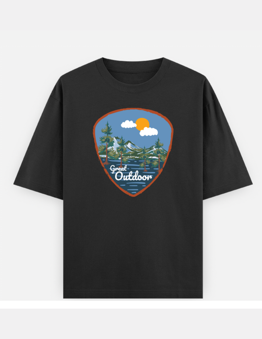 Outdoors Oversized Cotton T-Shirt