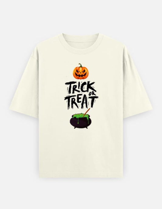 Trick Treat Oversized Cotton T-Shirt